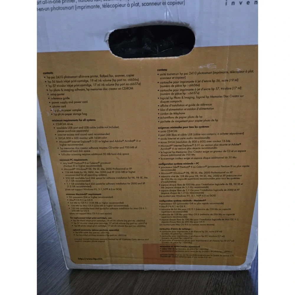 HP PSC 2410 Photosmart All-in-One Color Inkjet Printer